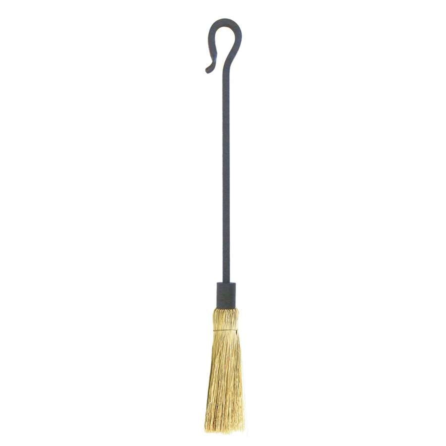 Minuteman International Shepherd's Hook Brush 28in | Wrought Iron Graphite Coated | Fireplace & Hearth Cleaning Tool | 28 in H | Model WR-21B
