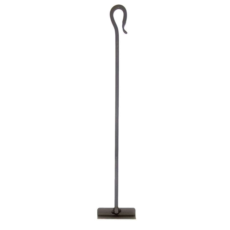 Minuteman International Shepherd's Hook Hoe 28in | Wrought Iron Graphite Powder Coated | Fireplace & Hearth Tool | 4 x 1.5 x 28 in | Model WR-21H