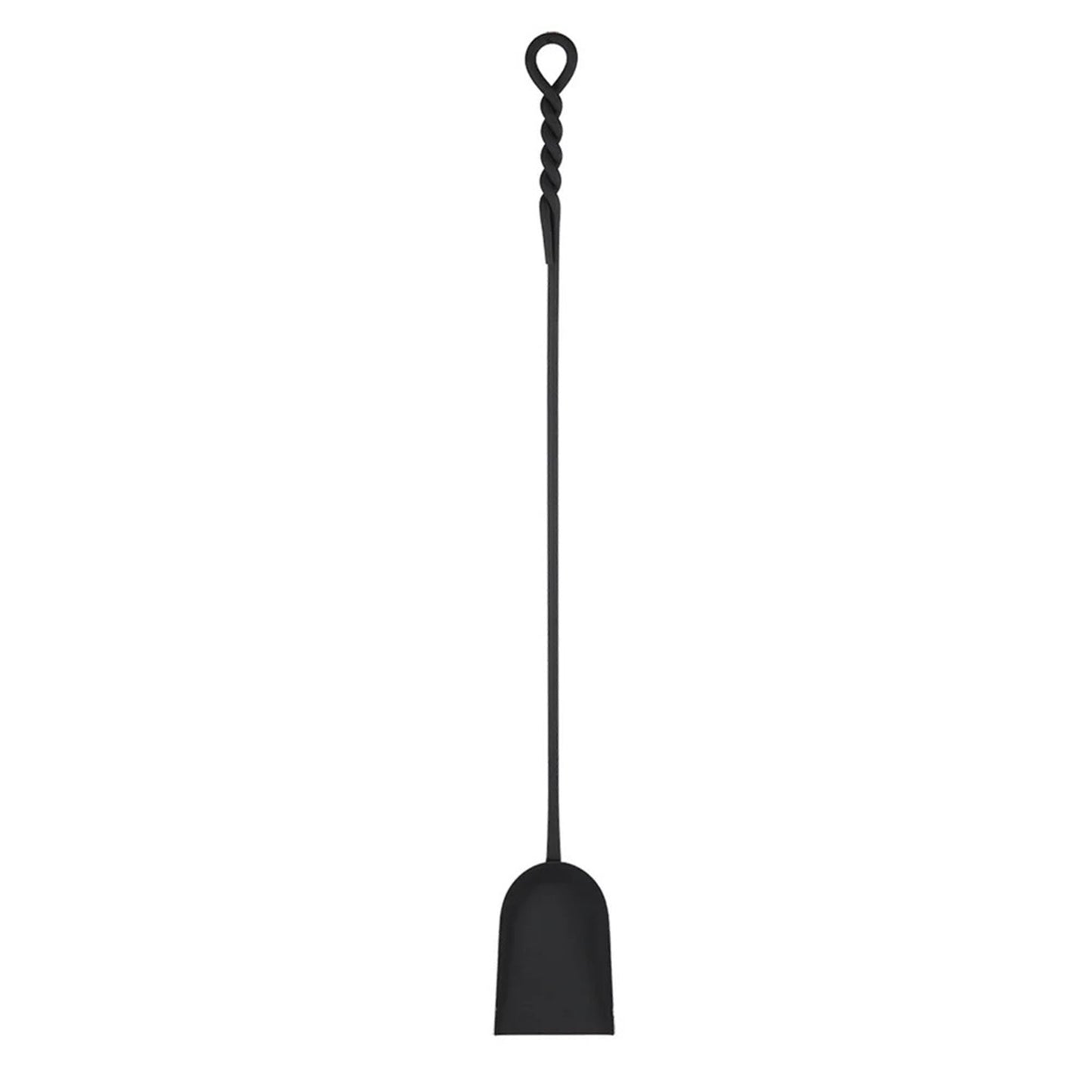 Minuteman International WRL-02T 36in Extra Long Rope Design Tongs | Black Wrought Iron Fireplace Tool | Hearth & Wood Stove Accessory | Model WRL-02T