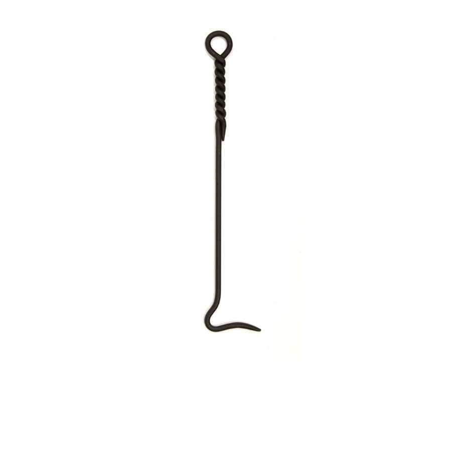 Minuteman International WRM-02P 18in Mini Rope Design Fireplace Poker | Black Wrought Iron | Indoor & Outdoor Hearth Tool | Model WRM-02P