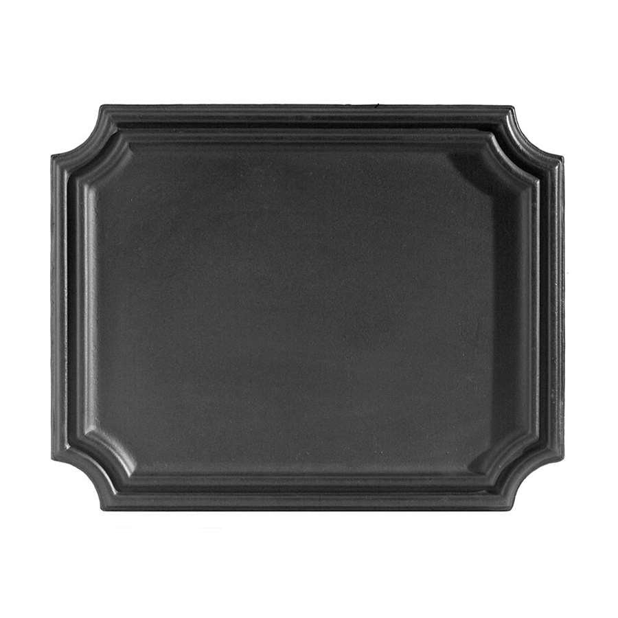 Minuteman International Plain Fire Back 20in | Cast Iron Black Finish | Wood & Gas Fireplace Heat Reflector | 20 x 0.25 x 16 in | Model X670525
