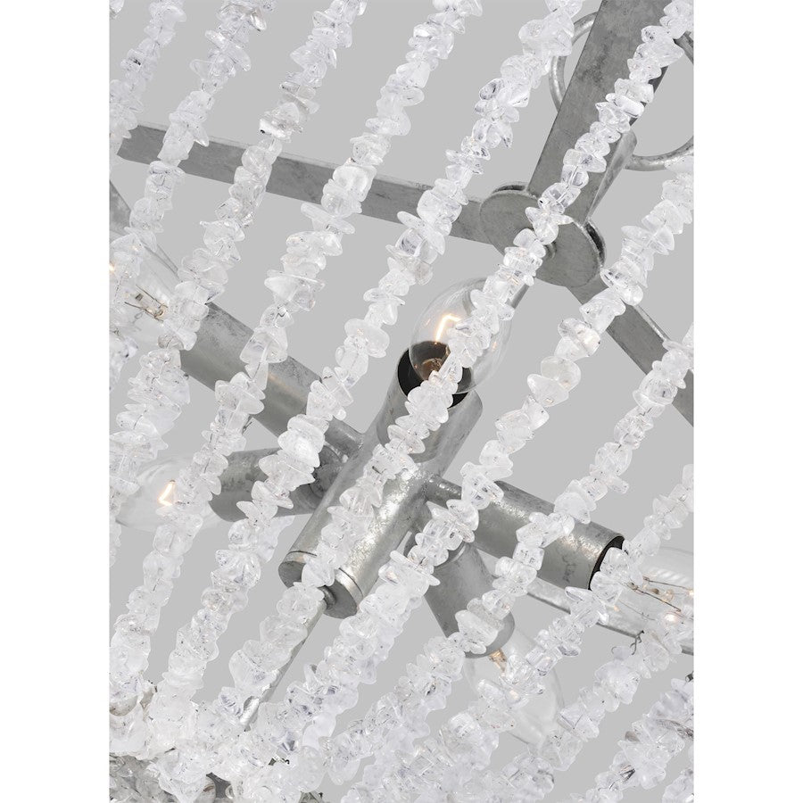 5 Light Small Chandelier, Sa Light Mist