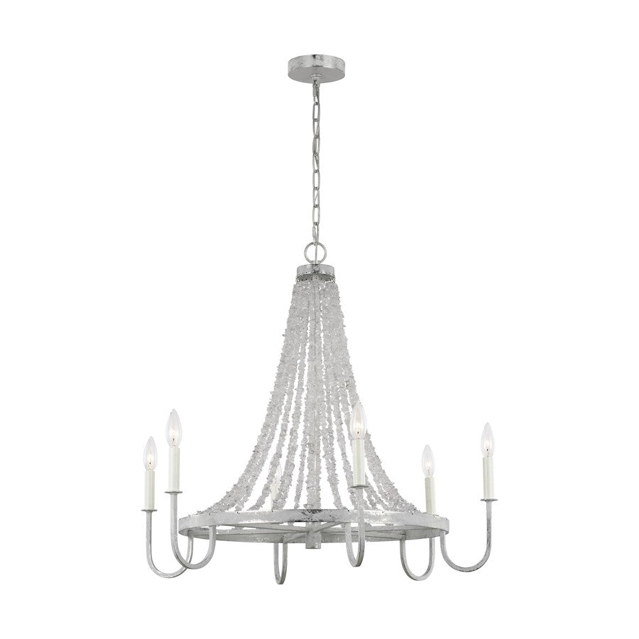 6 Light Medium Chandelier, Sa Light Mist