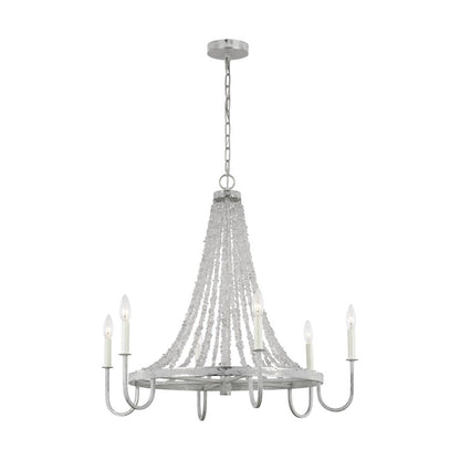 6 Light Medium Chandelier, Sa Light Mist