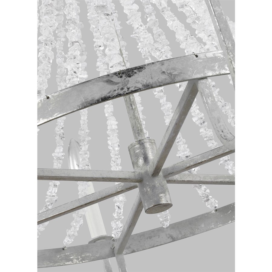 6 Light Medium Chandelier, Sa Light Mist