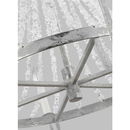 6 Light Medium Chandelier, Sa Light Mist