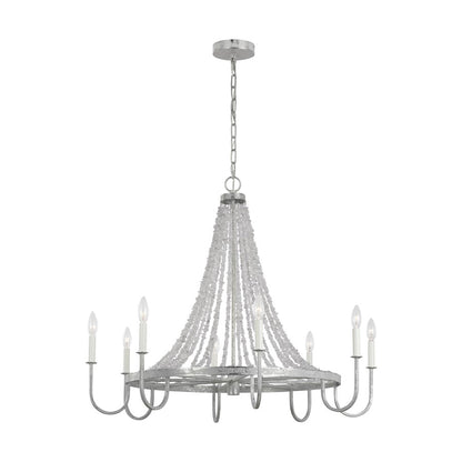 8 Light Large Chandelier, Sa Light Mist