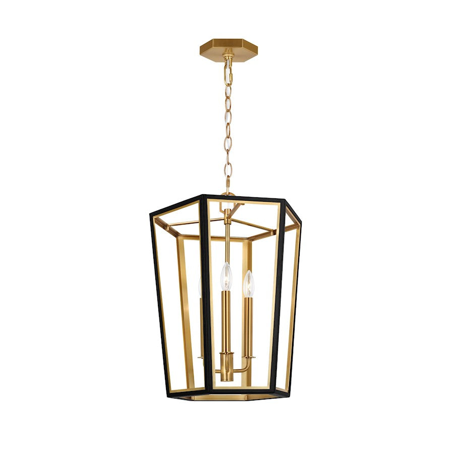 3 Light Small Lantern, Midnight Black