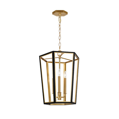 3 Light Small Lantern, Midnight Black