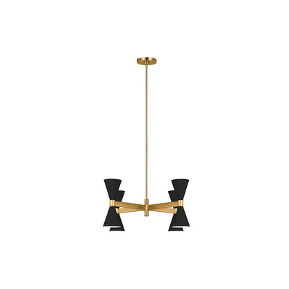8 Light XL Chandelier, Black