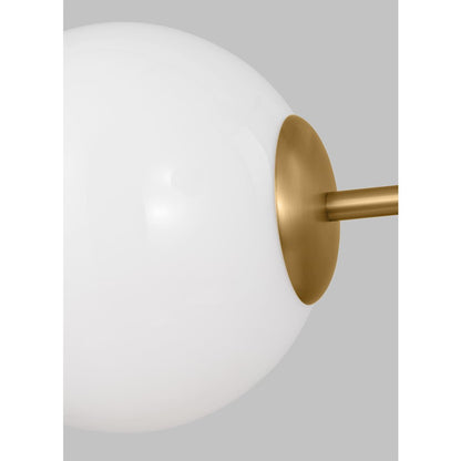 4-Light Large Chandelier, White