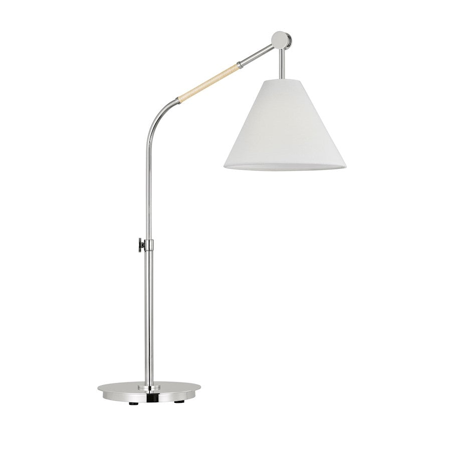 Studio Remy 1-Lt Large Task Table Lamp, NK/WH Linen