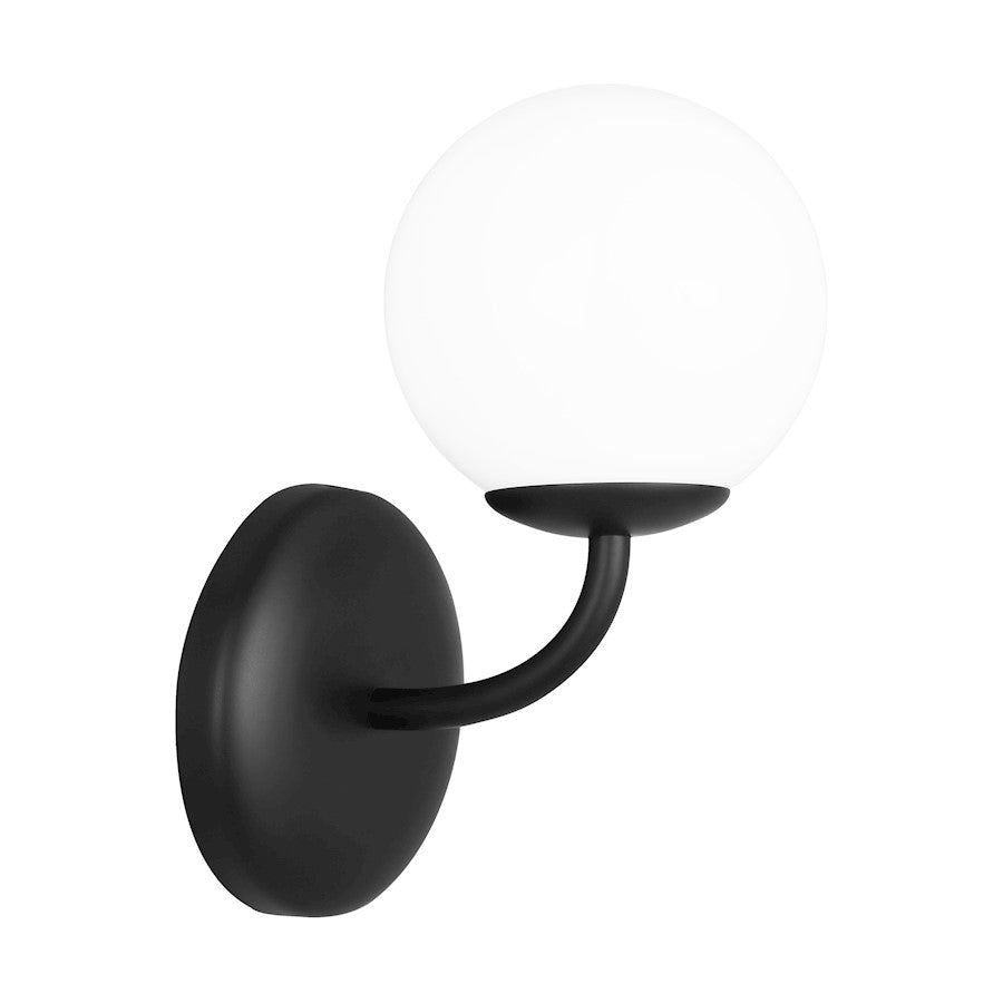 1 Light Bathroom Vanity Light, Midnight Black