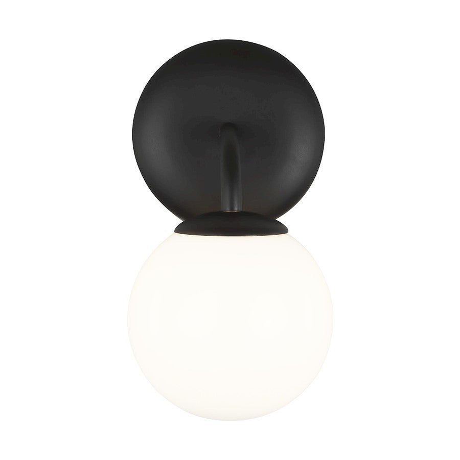 1 Light Bathroom Vanity Light, Midnight Black