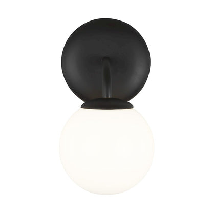 1 Light Bathroom Vanity Light, Midnight Black