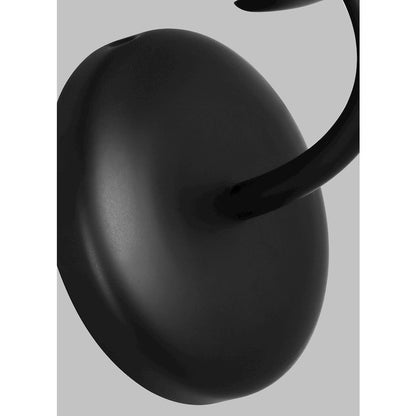 1 Light Bathroom Vanity Light, Midnight Black