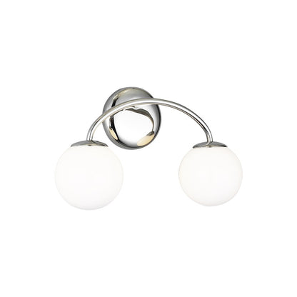 2 Light Bathroom Vanity Light, Polished Nickel