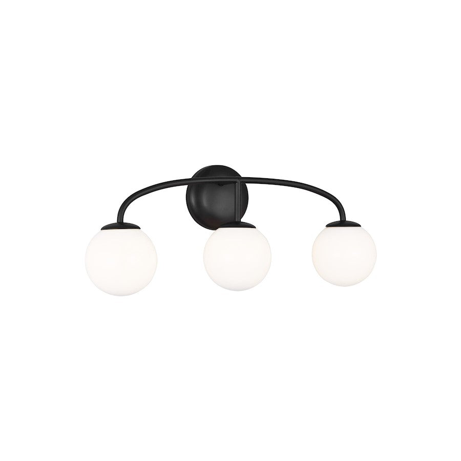 3 Light Bathroom Vanity Light, Midnight