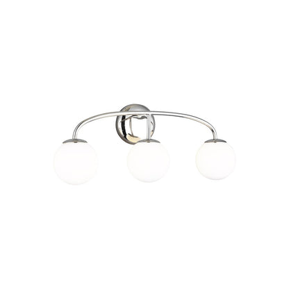 3 Light Bathroom Vanity Light, Polished Nickel