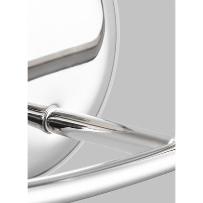 3 Light Bathroom Vanity Light, Polished Nickel