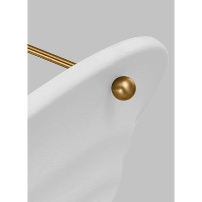 3 Light Large Pendant, Textured White