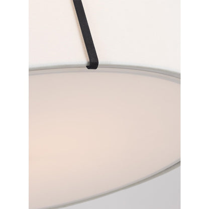 4 Light Large Hanging Shade, Steel