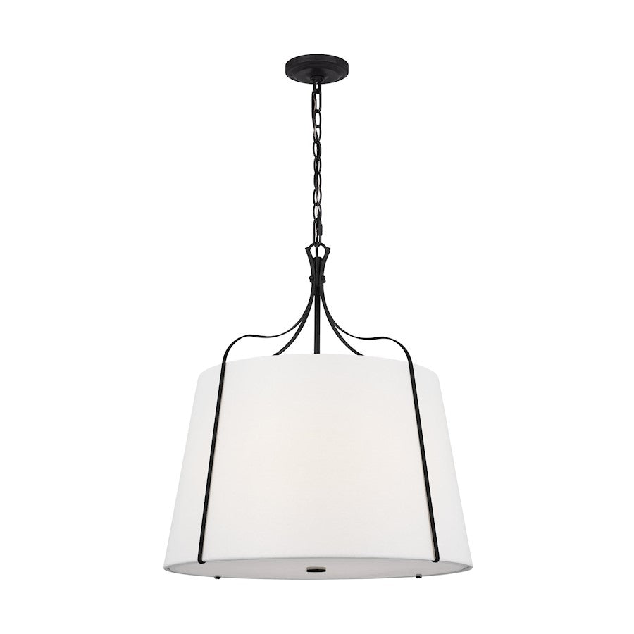 4 Light Large Hanging Shade, Steel