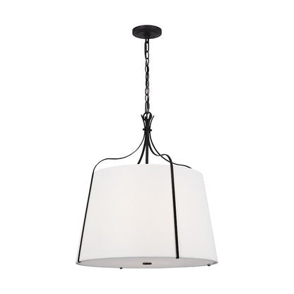 4 Light Large Hanging Shade, Steel