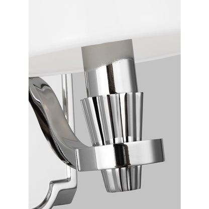 1 Light Bathroom Vanity Light, Polished Nickel