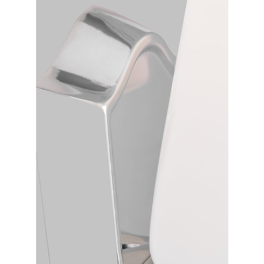 2 Light Bathroom Vanity Light, Polished Nickel