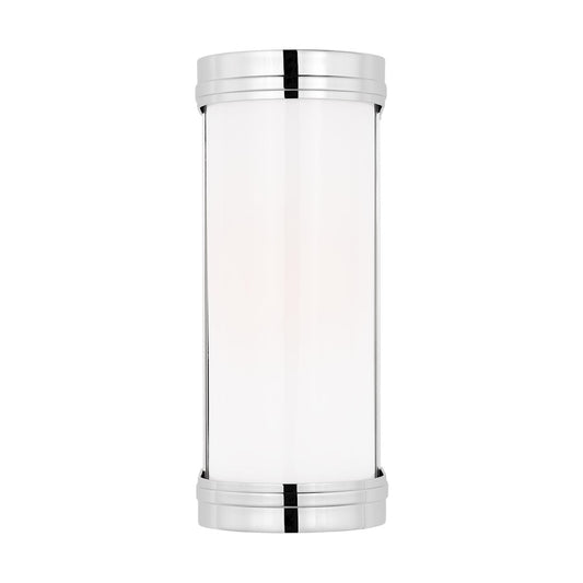 Visual Comfort Studio Ifran 1-Lt Small Vanity, Pol Nickel/Opal Etched - AW1131PN