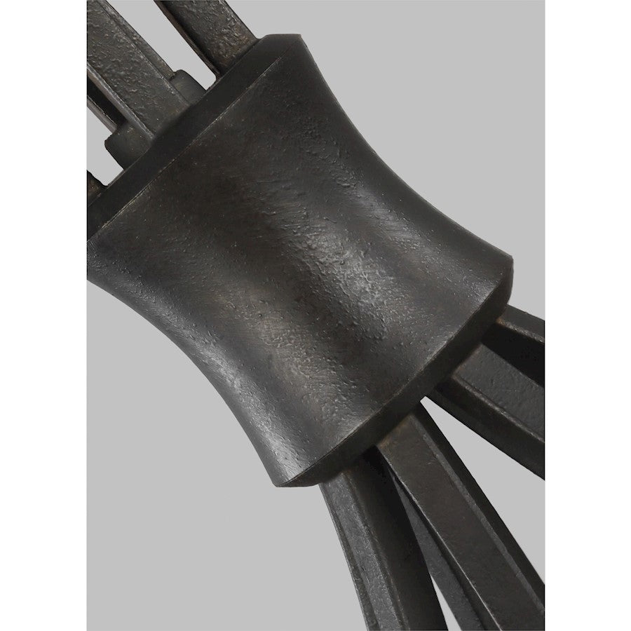 12 Light Large Chandelier, Smith Steel