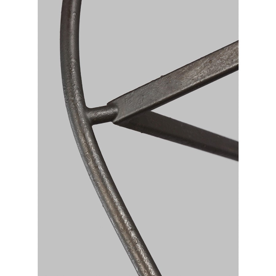 4 Light Medium Lantern, Smith Steel