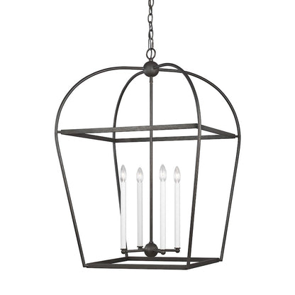 4 Light Large Lantern, Smith Steel