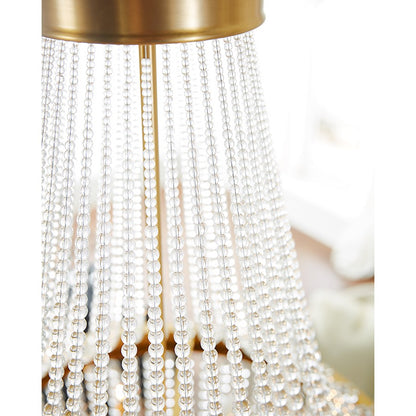 12 Light Medium Chandelier, Brass