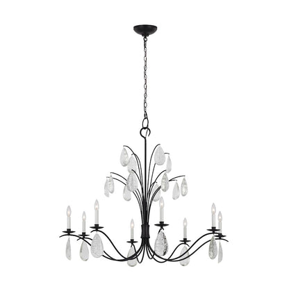 8-Light XL Chandelier, Iron