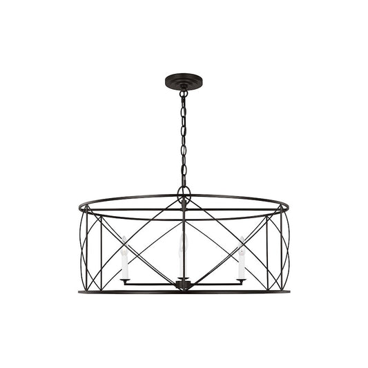 Visual Comfort Studio Beatrix 4 Light Extra Large Lantern, Aged Iron - CC1624AI
