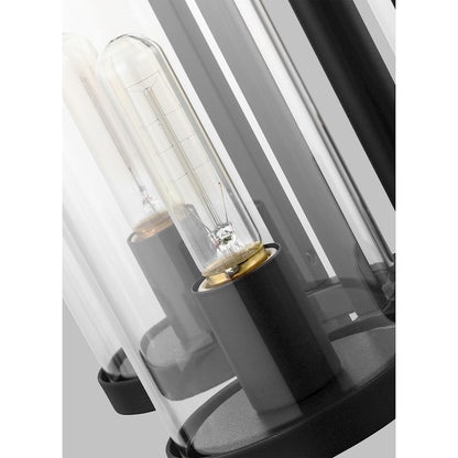 4-Light Outdoor Chandelier, Black