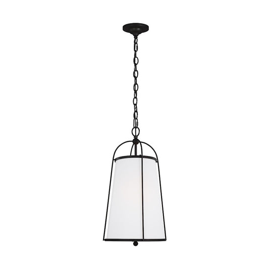 Visual Comfort Studio Stonington 1-Lt SM Hanging Shade, Steel/White - CP1101SMS