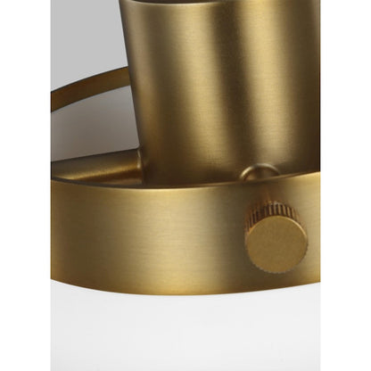 1 Light Med Wide Pendant, BK/BS