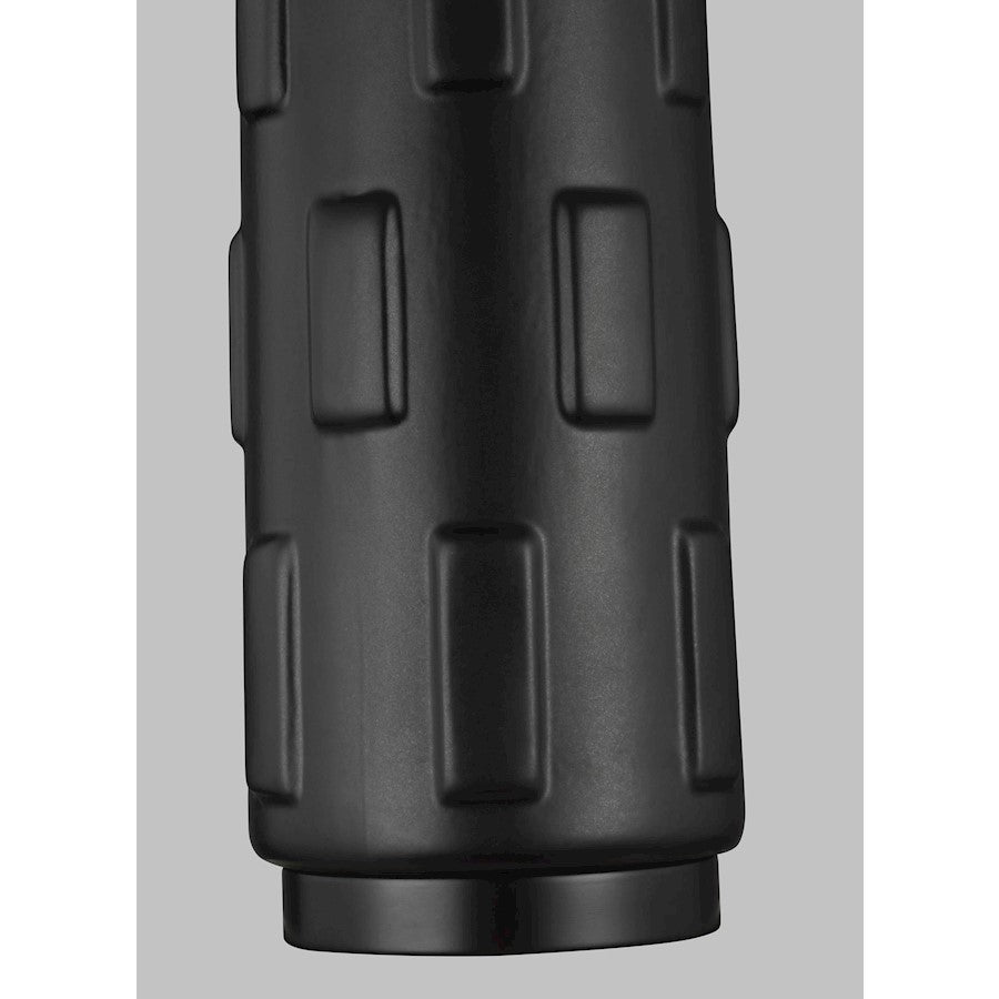 Studio Morada 1-Lt Med Table Lamp, Coal/White Linen