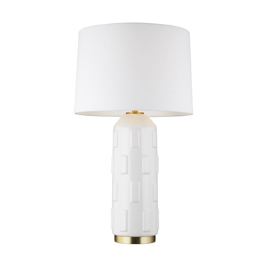 Studio Morada 1-Lt Large Table Lamp, Arctic WH/WH