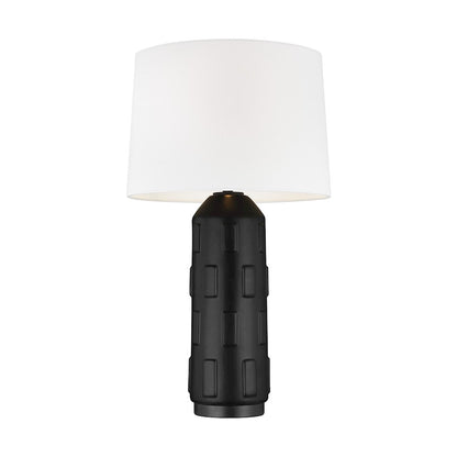 Studio Morada 1-Lt Large Table Lamp, Coal/WH Linen