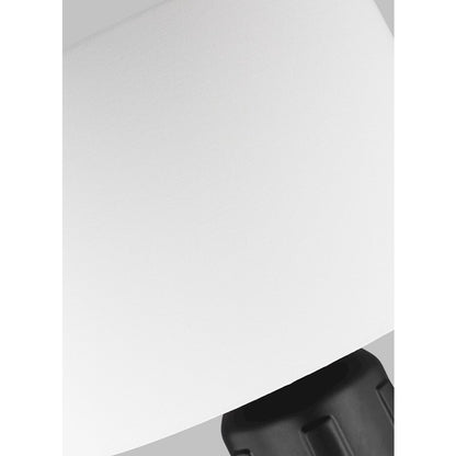 Studio Morada 1-Lt Large Table Lamp, Coal/WH Linen