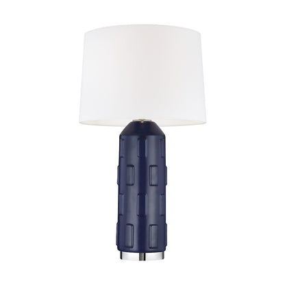 Studio Morada 1-Lt Large Table Lamp, Indigo/WH Linen
