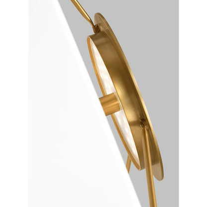 Visual Comfort Studio Ultra-Lt 1-Lt Floor Lamp, Burnished/Frost