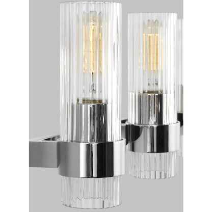 3 Light Bathroom Vanity Light, Polished Nickel