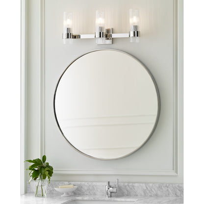 3 Light Bathroom Vanity Light, Polished Nickel