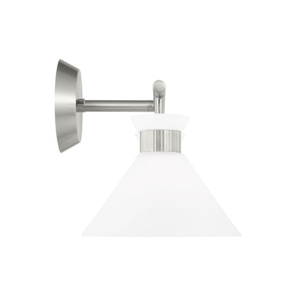 2 Light Bathroom Vanity Light, Brushed Steel