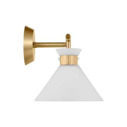 2 Light Bathroom Vanity Light, Satin Brass